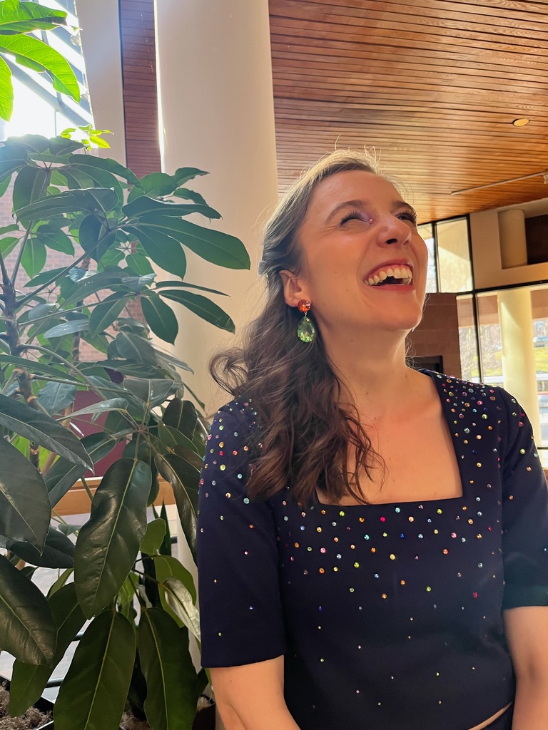 Kristie Dickinson laughing